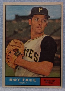 Collectible 1961 Topps Roy Face Baseball Trading Card (#370) - Picture 1 of 2