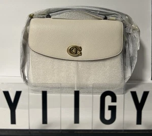 🐼💦 Coach CA130 🐼💦 Cassie Signature Crossbody Chalk Leder Tasche 🐼 GB41*2 - Bild 1 von 7