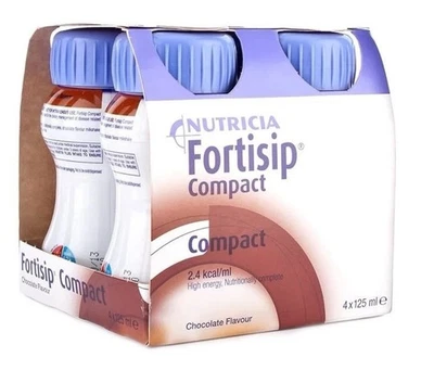 Nutricia Fortisip Compact Protein Chocolate 125ml 4 Pack