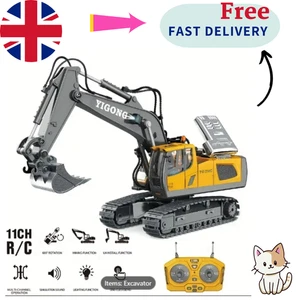 Toy Remote Control Excavator 2.4G VehicleS and Digging Function Children'S Gift - Picture 1 of 8