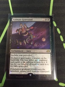 Magic The Gathering Animate Graveyard Galaxy Lámina UNF Raro Encantamiento Negro Magic The Gathering - Imagen 1 de 2