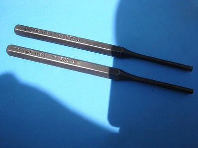 WILDE TOOLS 2- New Punches 5/32" Wilde PP532B Drive Pin Punch 5-1/4" Long •• Made in USA••