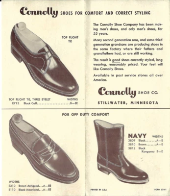 ¡Folleto de zapatos militares 1957 de colección! ¡EJÉRCITO/MARINA/FUERZA AÉREA/MARINA! FOTOS Y PRECIOS! Foto 1 de 4