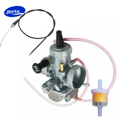 Carburetor & Throttle Cable for Yamaha DT125 DT175 RT100 RT180 TTR125 YFS200 - Image 1 of 4