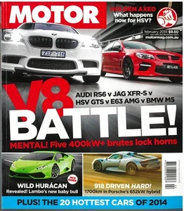 MOTOR Magazine February 2014 End of Falcon and FPV Porsche 918 Spyder Jaguar XFR - Picture 1 of 5
