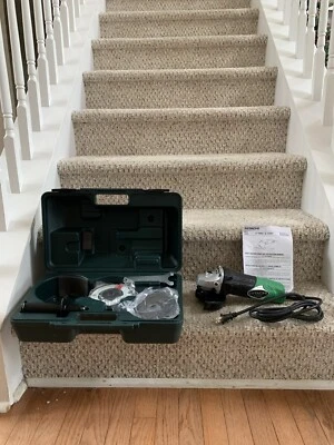 Hitachi 4 1/2” Disc Grinder Corded With Case And 5 Discs - Image 1 of 2