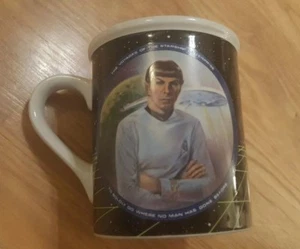 Star Trek MR. SPOCK ceramic coffee MUG 3.75" 1983 vintage Korea  - Picture 1 of 5