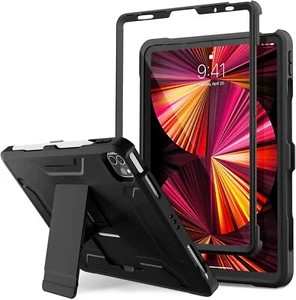For iPad Pro 11" 4 Gen 2022 Durable Case with Screen Protection,Stand,Full Body - Picture 1 of 9
