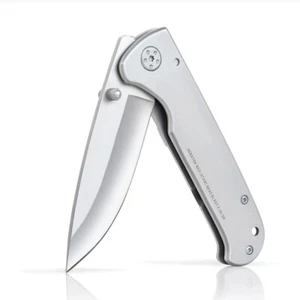 Rostfrei 420 Stainless Steel Frame Lock Knife w/ Honed Blade - Picture 1 of 7