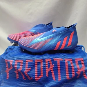 Adidas Predator Edge+ FG Blue Turbo Pink Soccer Cleats Men Size 12 #GZ9002 - Picture 1 of 15