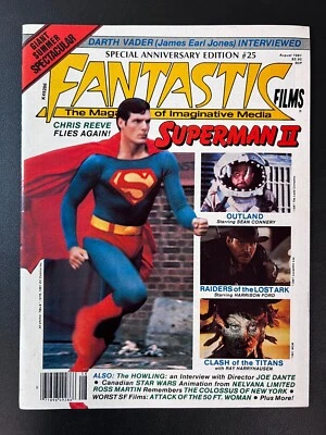 Журнал Fantastic Films - август 1981 выпуск с обложкой Chris Reeve Superman II - Изображение 1 из 3