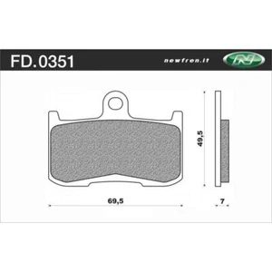 Newfren Front Brake Pads for Kawasaki Z1000 2003-2006 >Tour Sintered - Picture 1 of 1