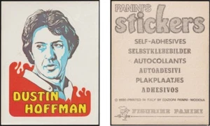 DUSTIN HOFFMAN - PANINI'S STICKERS - 1980 FIGURINA NEW CON VELINA - Imagen 1 de 1
