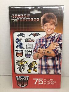 TRANSFORMERS Hasbro One  Pack of 75 Temporary Tattoos per Pack 2014 Sandy Lion