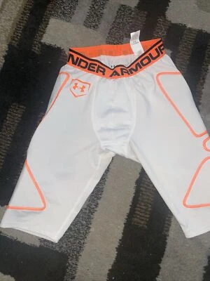 Pantalones Cortos Deslizantes de Béisbol Under Armour HeatGear Compresión Acolchados Blancos SM/P Foto 1 de 4