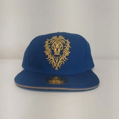 Nueva Gorra Oficial World Of Warcraft Alliance Cuero Emblema Snapback JINX Foto 1 de 4