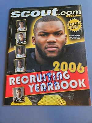Anuário de Recrutamento CHRIS "BEANIE" WELLS "#28" Ohio State Signed scout.com 2006 - Imagem 1 de 2