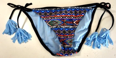 MOSSIMO WOMEN'S HIPSTER SIDE TIE BIKINI BOTTOM MULTICOLOR SMALL NEW WITH TAGS!!! - Image 1 of 2