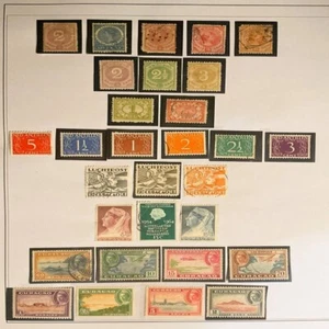 NIEDERLANDE KOLONIEN 1864-1970 ANTILLEN/INDIES/SURINAM/CURACO/JAVA auf alten Seiten - Bild 1 von 10
