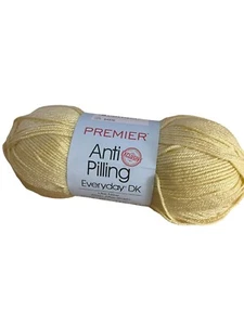 Premier Yarns Anti-Pilling Everyday DK Solids Yarn Color # 1107-66 Butter NEW - Picture 1 of 5