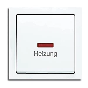 BUSCH JÄGER Komplettset Heizung-Not-Schalter 2-polig rote Kalotte FUTURE LINEAR - Bild 1 von 2