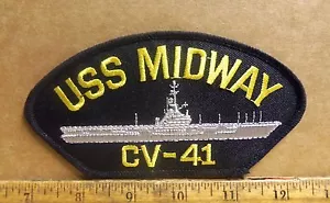 US Navy - Patch ricamata USS Midway CV-41 - Foto 1 di 4
