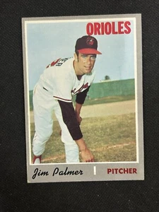 1970 Topps #449 Jim Palmer en muy buen estado pliegue Baltimore Orioles Salón de la fama *161 - Imagen 1 de 2