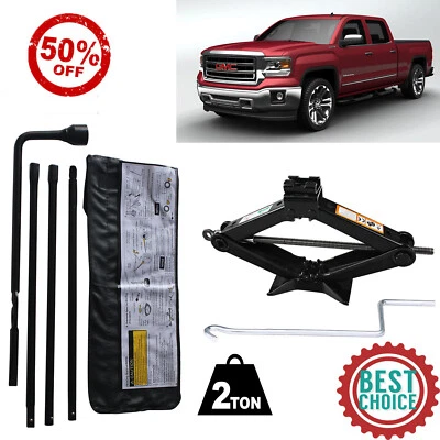 Spare Tire Lug Wrench Tools Kit for 2005 2006 2007 2008 2009 10 GMC Sierra 1500 Foto 1 de 4