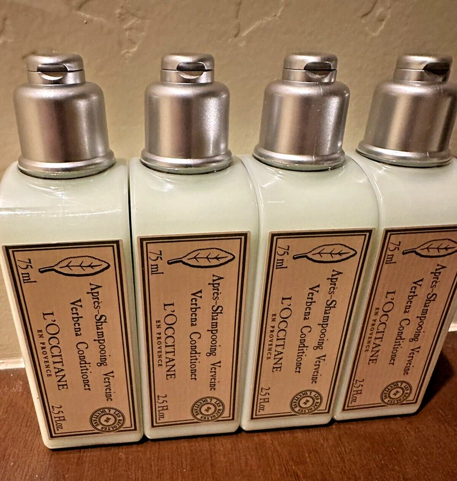 L’OCCITANE VERBENA Set of 4 Travel Size Conditioner 2.5 Oz. Bottles  NEW - Image 1 of 1