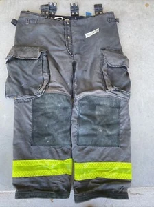 Firefighter Janesville Lion Apparel Turnout Bunker Pants 42 X 30 2012 BLACK - Picture 1 of 12