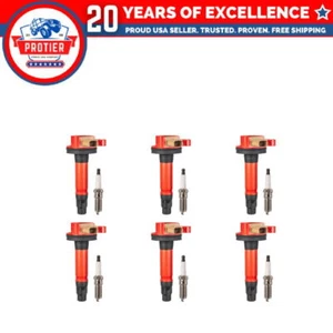 Set of 6 Ignition coil + Spark Plug Compatible with Ford F-150 Explorer Lincoln - Picture 1 of 1
