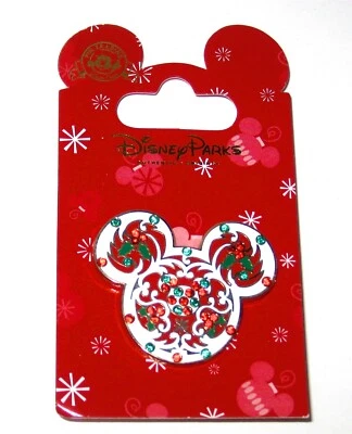 Заколка Disney ✿ Mickey Icon пряничный домик глазурь драгоценность Merry Christmas снятая с производства - Изображение 1 из 4