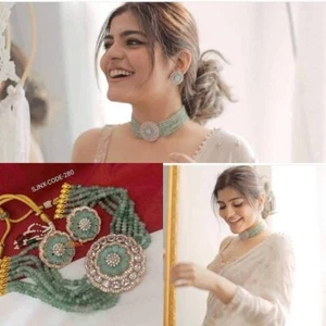 Gioielli da sposa Girocollo indiano CZ Set girocollo con zirconi cubici... - Foto 1 di 1
