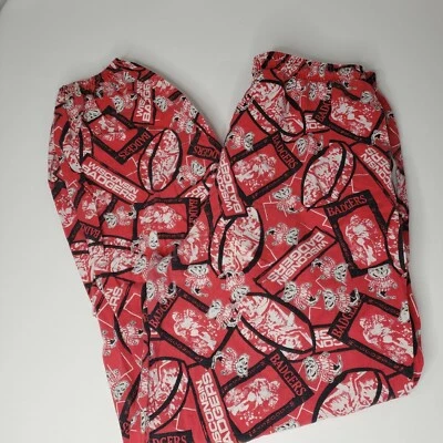 Vtg Wisconsin Badgers Football Parachute Pants Baggy Winning Streak Hammer - Image 1 of 4