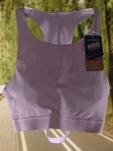 Brooks Moves with Me Drive 3 Pocket Run Bra Women's 38C Orchid Haze Color NWT - Picture 1 of 4