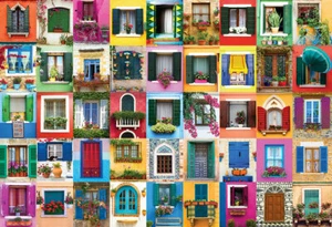 Jigsaw puzzle International Architecture Mediterranean Windows 2000 pieces NEW - Picture 1 of 1