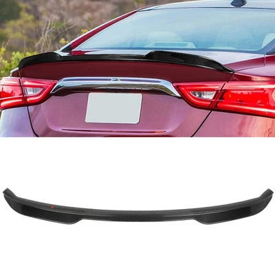 For 2016-2022 Nissan Maxima Highkick Duckbill Real Carbon Fiber Trunk Spoiler - Image 1 of 4