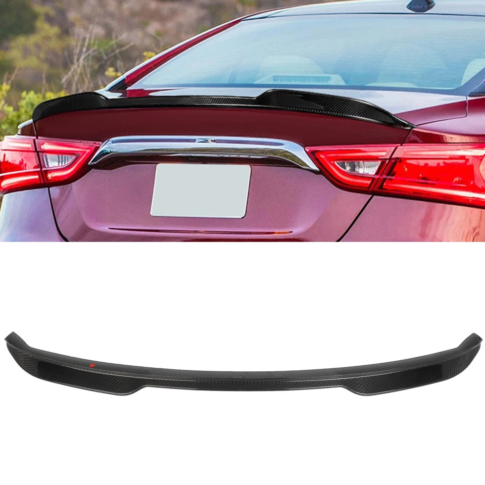 For 2016-2022 Nissan Maxima Highkick Duckbill Real Carbon Fiber Trunk Spoiler Foto 1 de 4