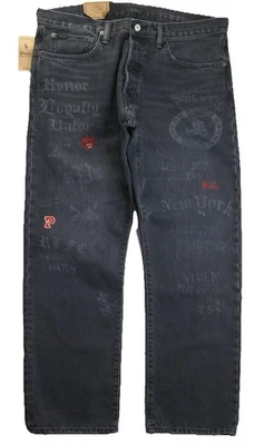 Pantalones de mezclilla POLO RALPH LAUREN para hombre calce clásico pierna recta bordado tigre gráfico Foto 1 de 4