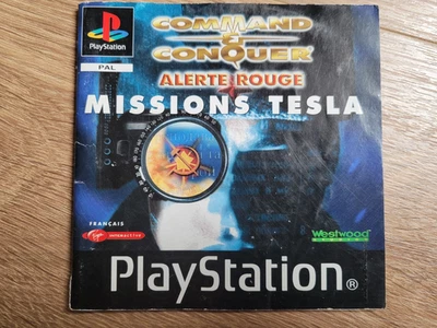 Playstation PS1 NOTICE SEULE / Command & Conquer Alerte Rouge Missions Tesla - Bild 1 von 3