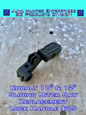 Replacement Kobalt 10" and 12" Sliding Compound Miter Saw Lock Handle - Image 1 of 4