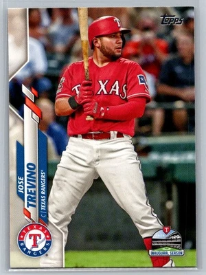 2020 Topps #403 Jose Trevino Texas Rangers H51 - Image 1 of 2