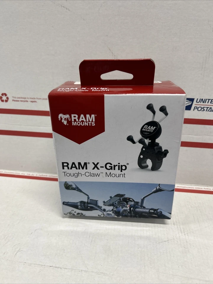 RAM Mount Low Profile Tough-Claw Mount with Small X-Grip Cradle RAM-HOL-UN7-400U - Image 1 of 4