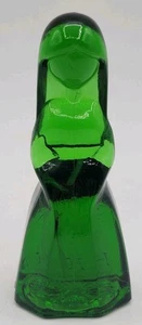 Mosser Glass Jenny Doll Vi Hunter Kashmir Green Slag 1979 4.25” Figure - Picture 1 of 6