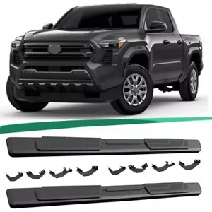 All Black Fixed Running Board Side Step Nerf Bar Fits for Tacoma 2024 2025 2PCS - Bild 1 von 24