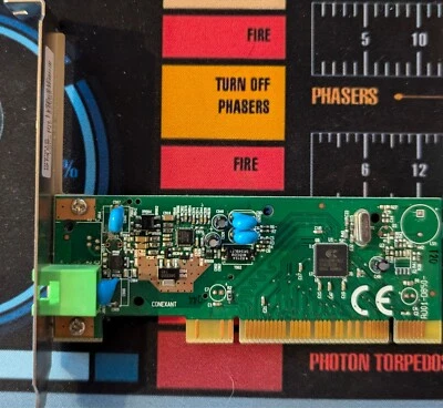 HP Conexant 56K V.92 Desktop PCI Data Fax Internal Dial-up Modem RD01-D850 - Image 1 of 2