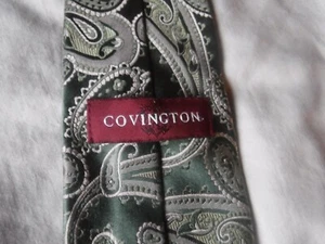 Covington Mens green Tie - Picture 1 of 5