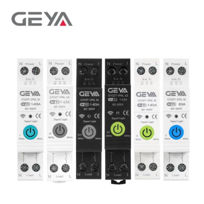 GEYA TUYA Smart AC WiFi 1P MCB Circuit Breaker 63A Voltage Current Protector 220 - Image 1 of 4