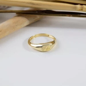 Anillo solitario de plata 925 de 4,42 quilates de vidrio natural del desierto de Libia joyería hecha a mano - Imagen 1 de 5