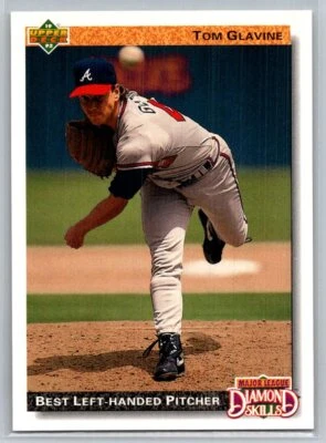 💎1992 Upper Deck Baseball #713 Tom Glavine - Atlanta Braves💎 - Image 1 of 2